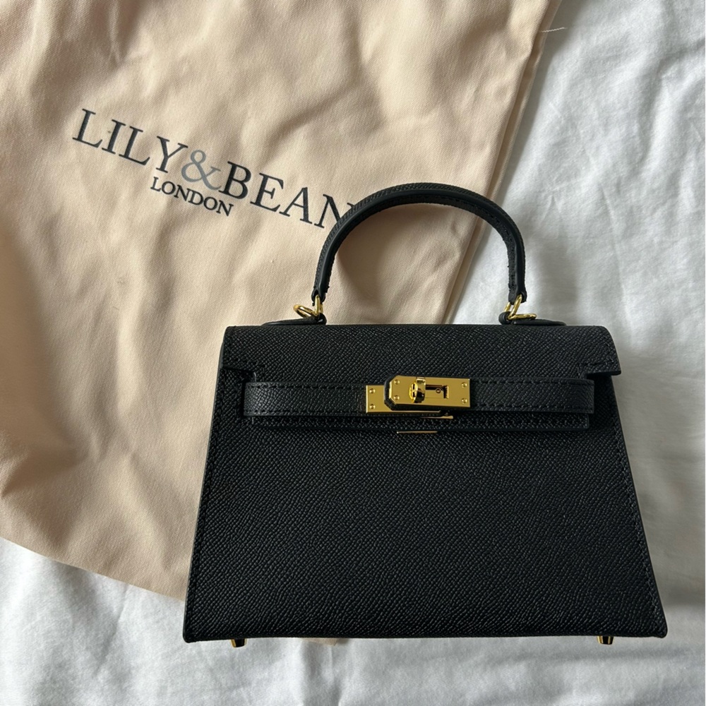 Lily & Bean Hettie Bag black leather mini